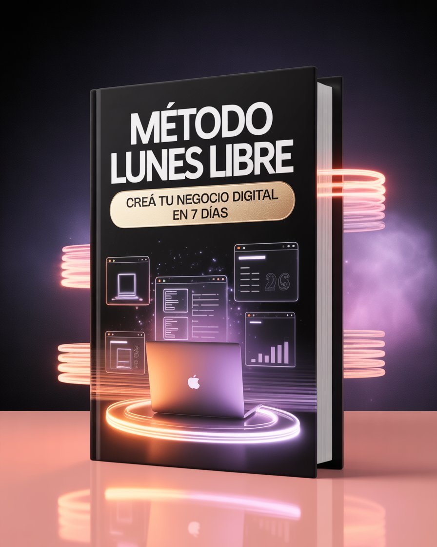 Método Lunes Libre: creá tu primer producto digital en 7 días.